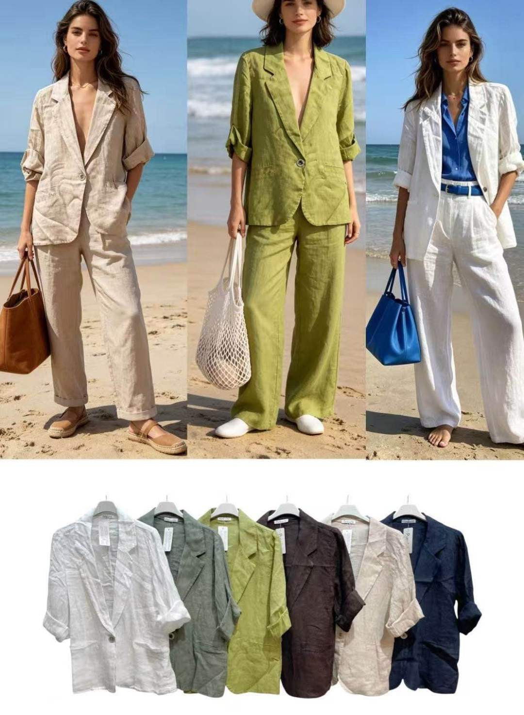 Blazer aus 100% Leinen