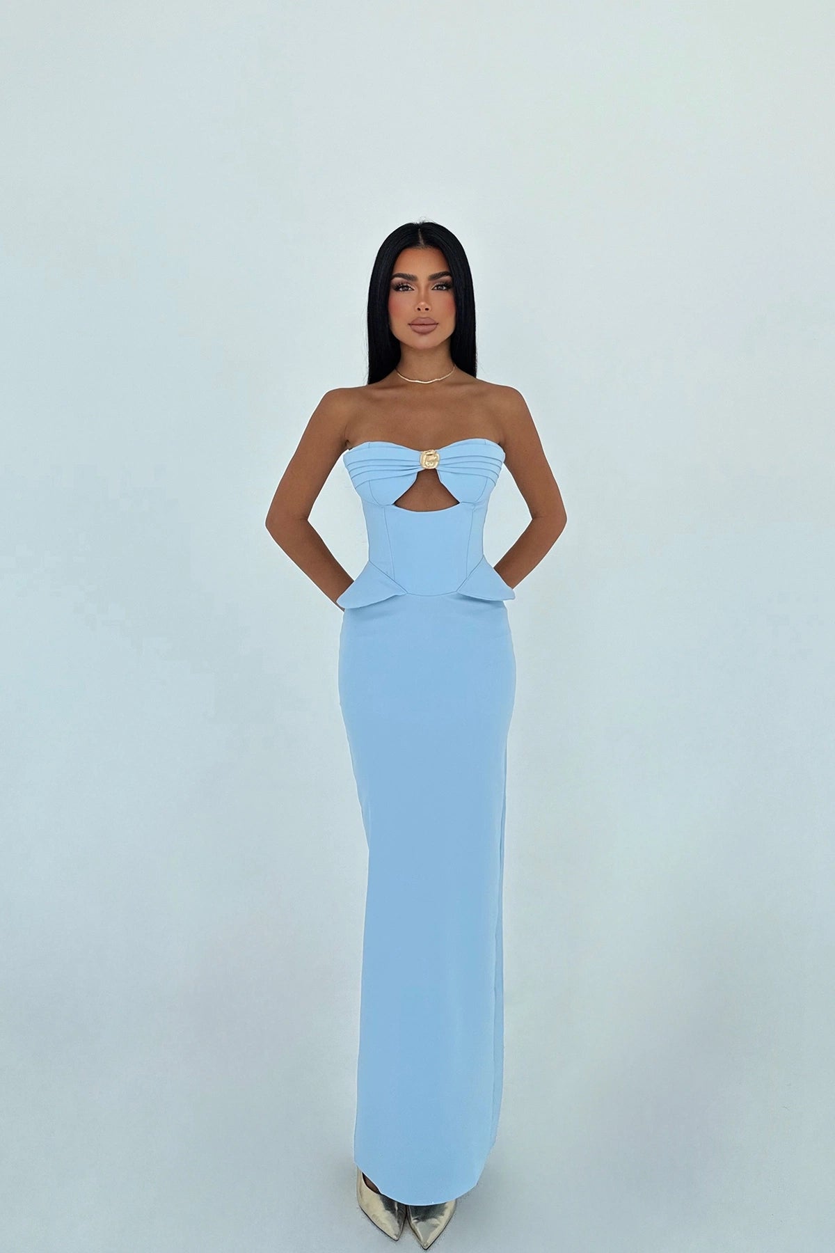 Trägerloses Bodycon Kleid