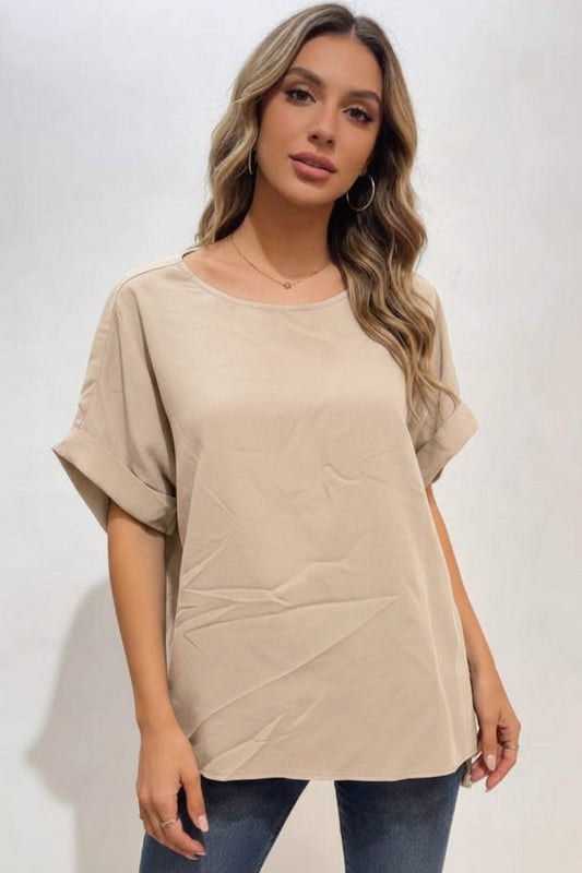Leinenmix Oversize-Shirt