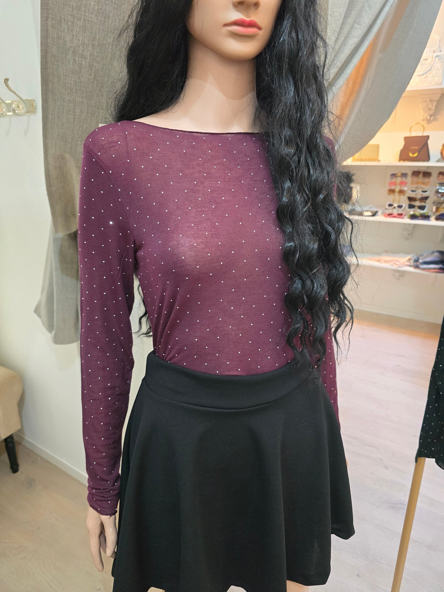 Cashmere Mix mit Strass