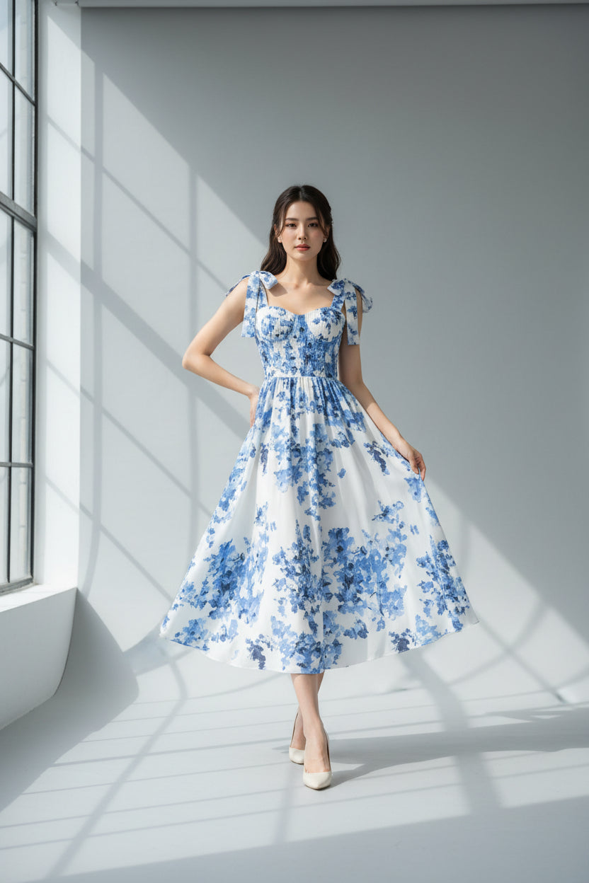 Blumenkleid A-Linie