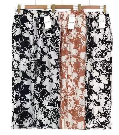 Weite Blumenhose