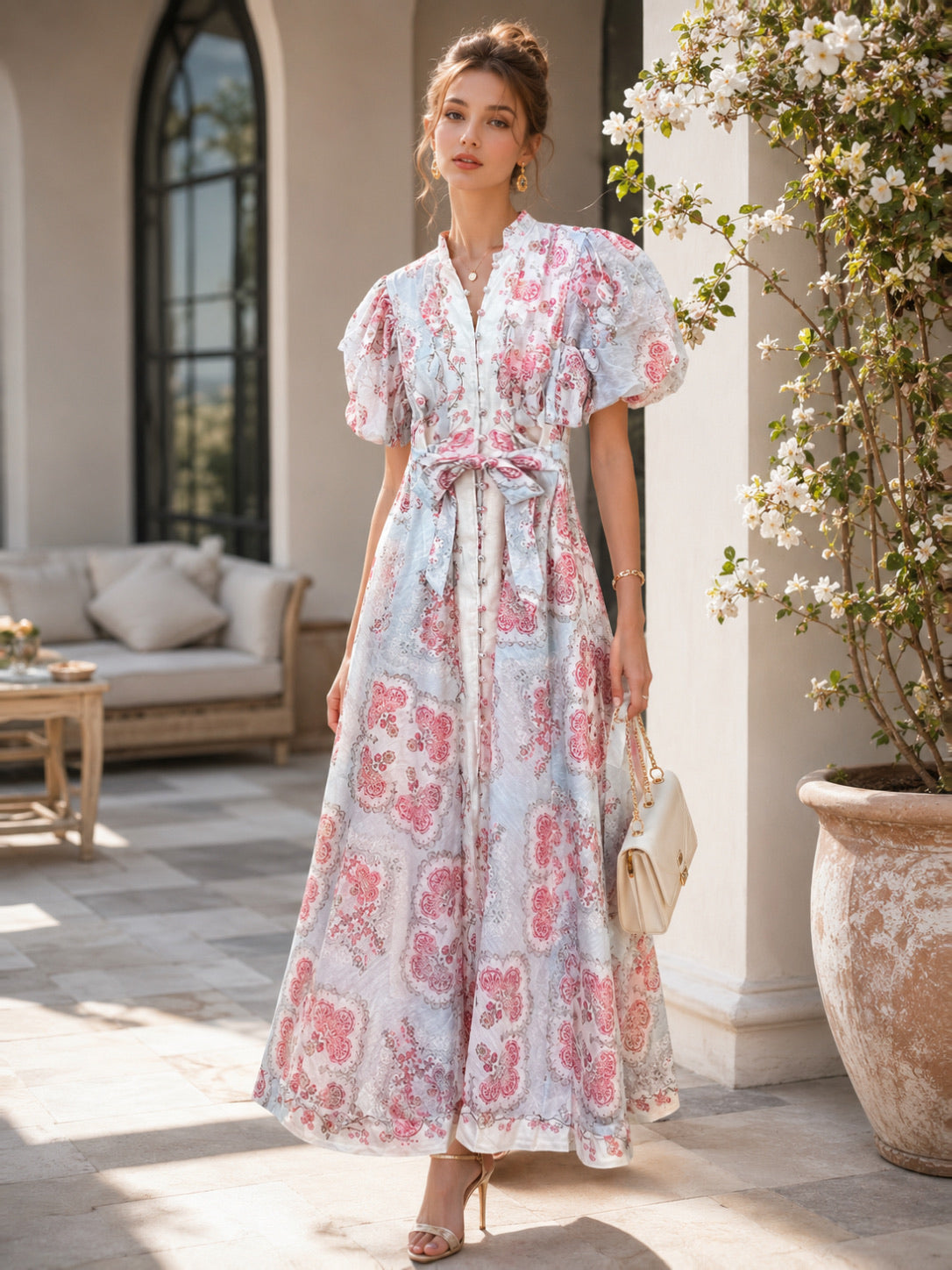 Blütenzauber Maxikleid