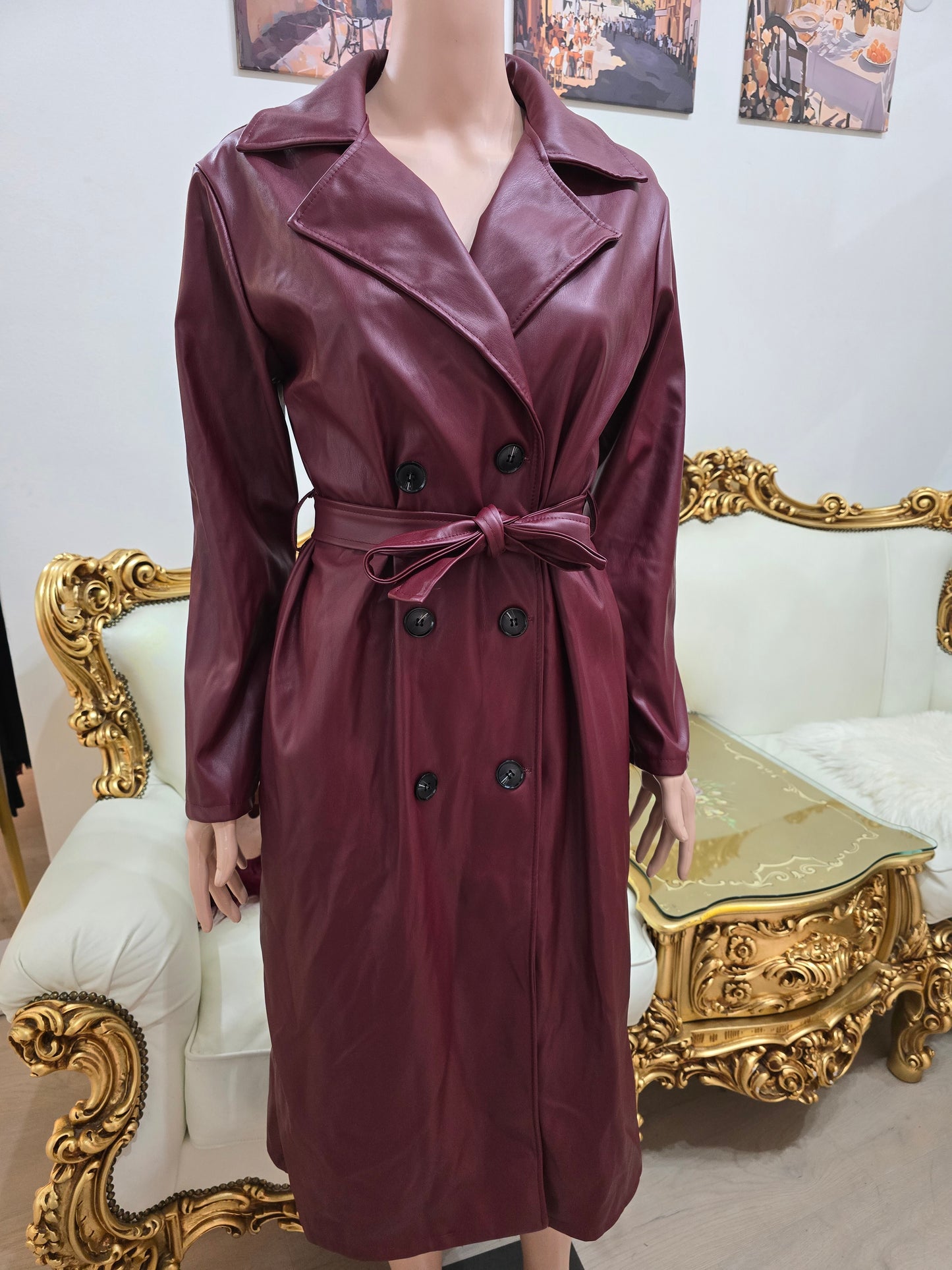 Elastische Lederjacke