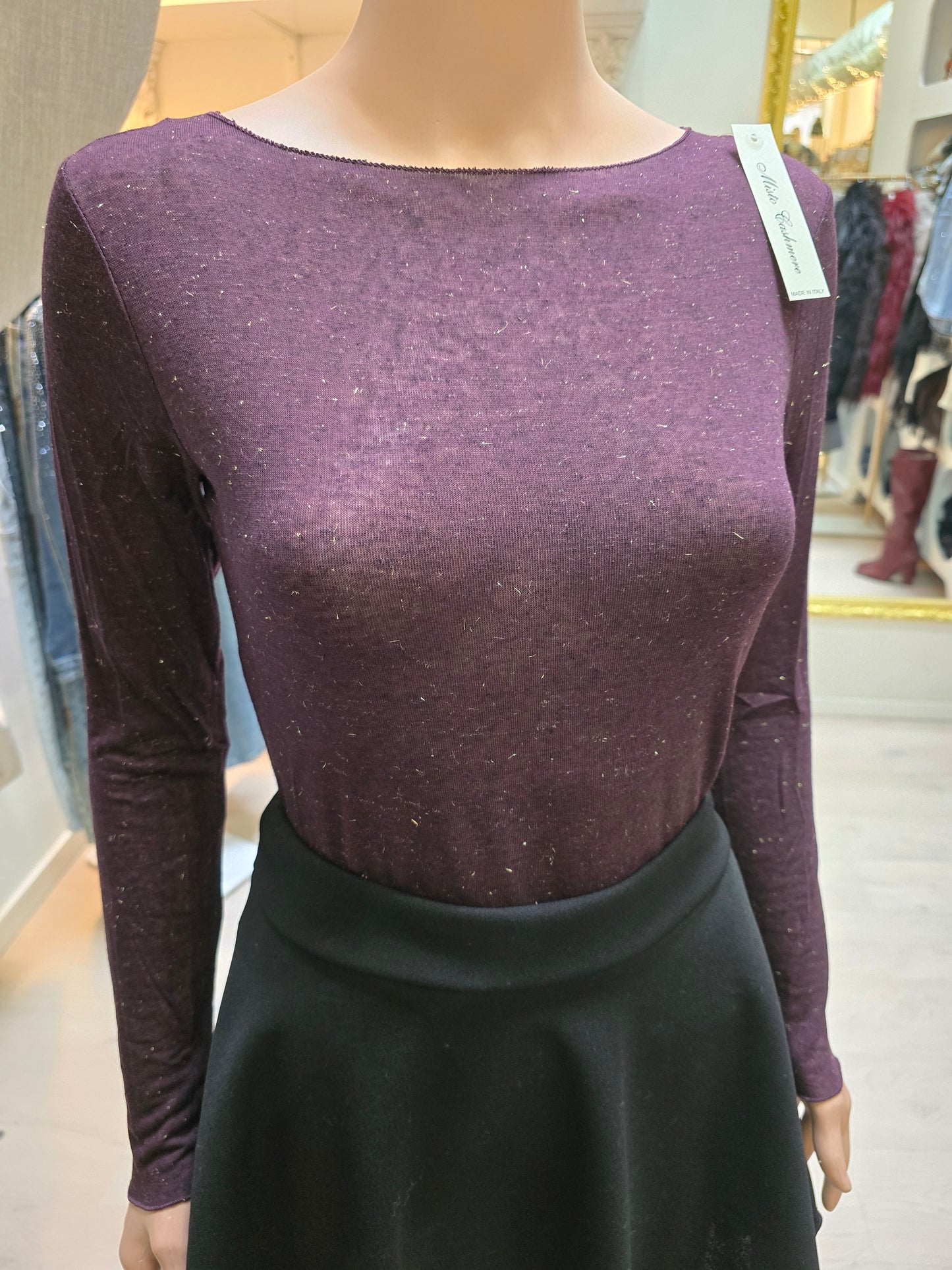 Cashmere Blend mit Glitzer