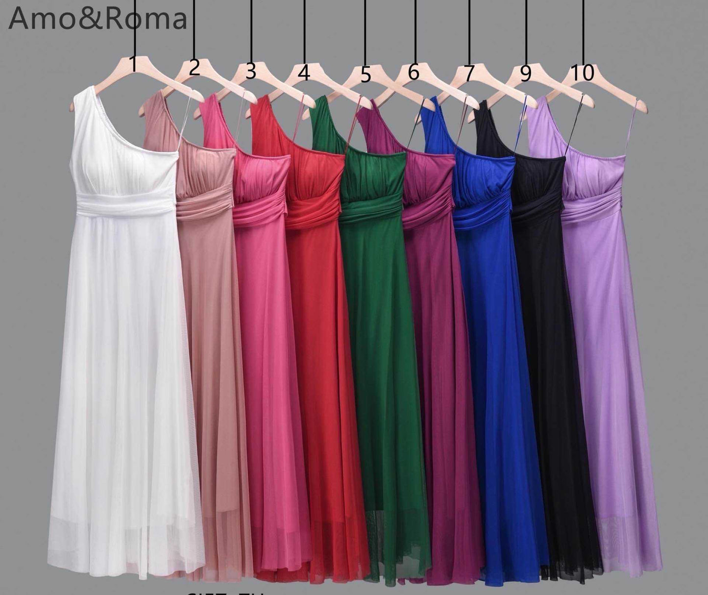 Ein-Schulter-Maxikleid