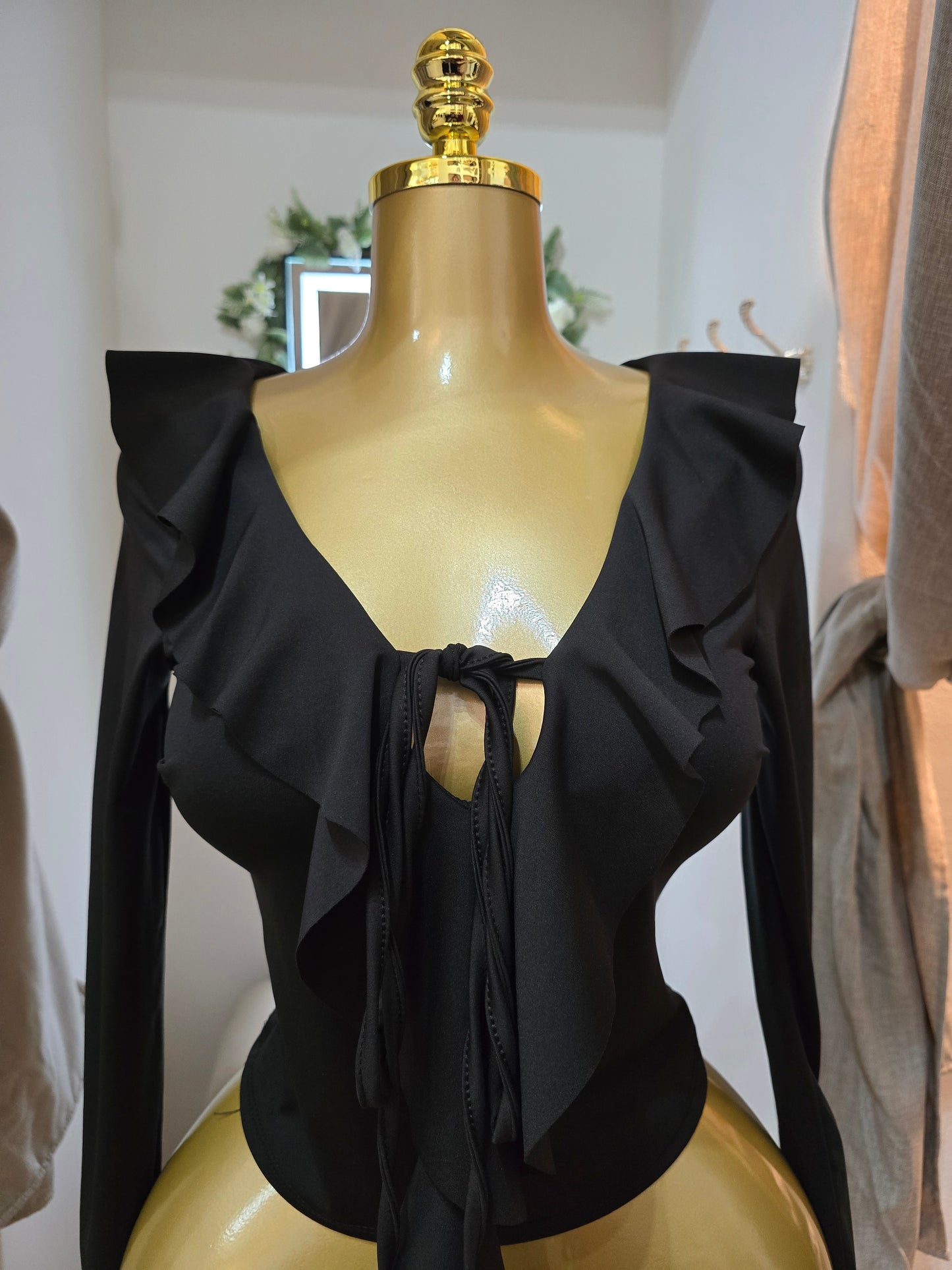 Langärmliges Oberteil Microfaser