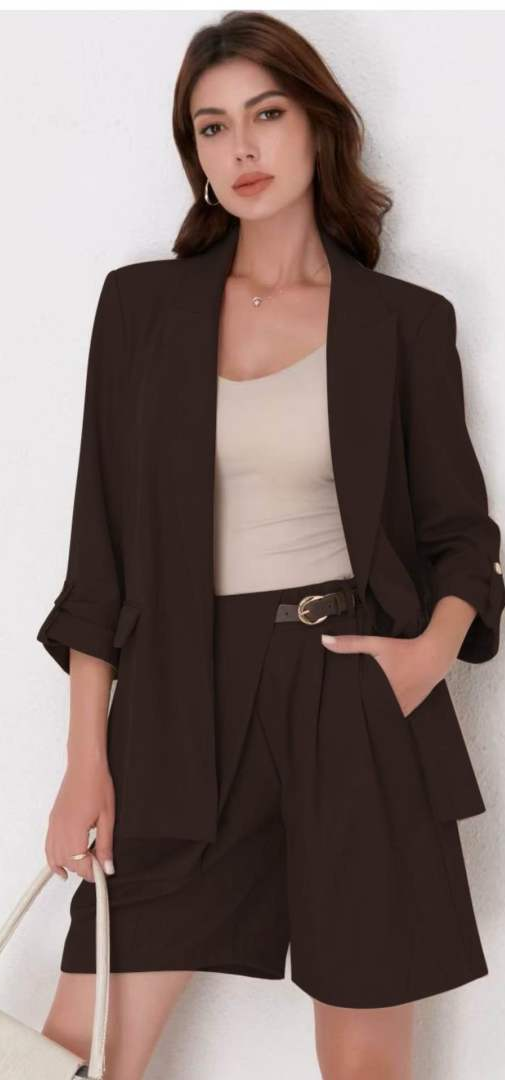 High Waist Bermuda Shorts