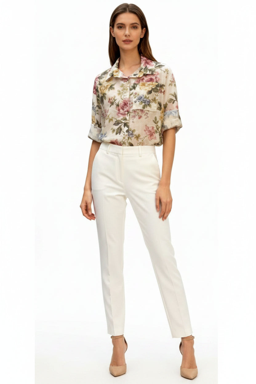 Bluse mit Blumenmuster