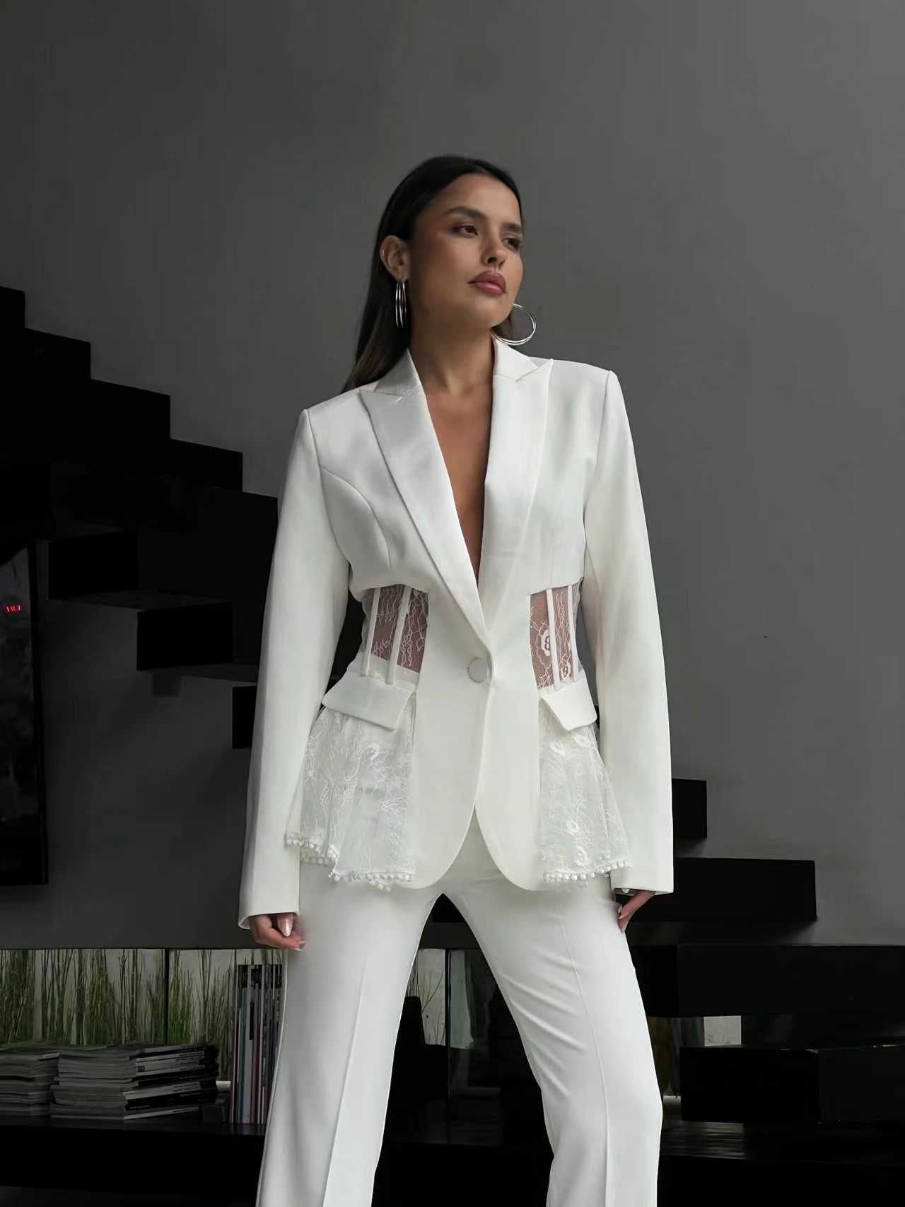Blazer A Linie mit Spitze